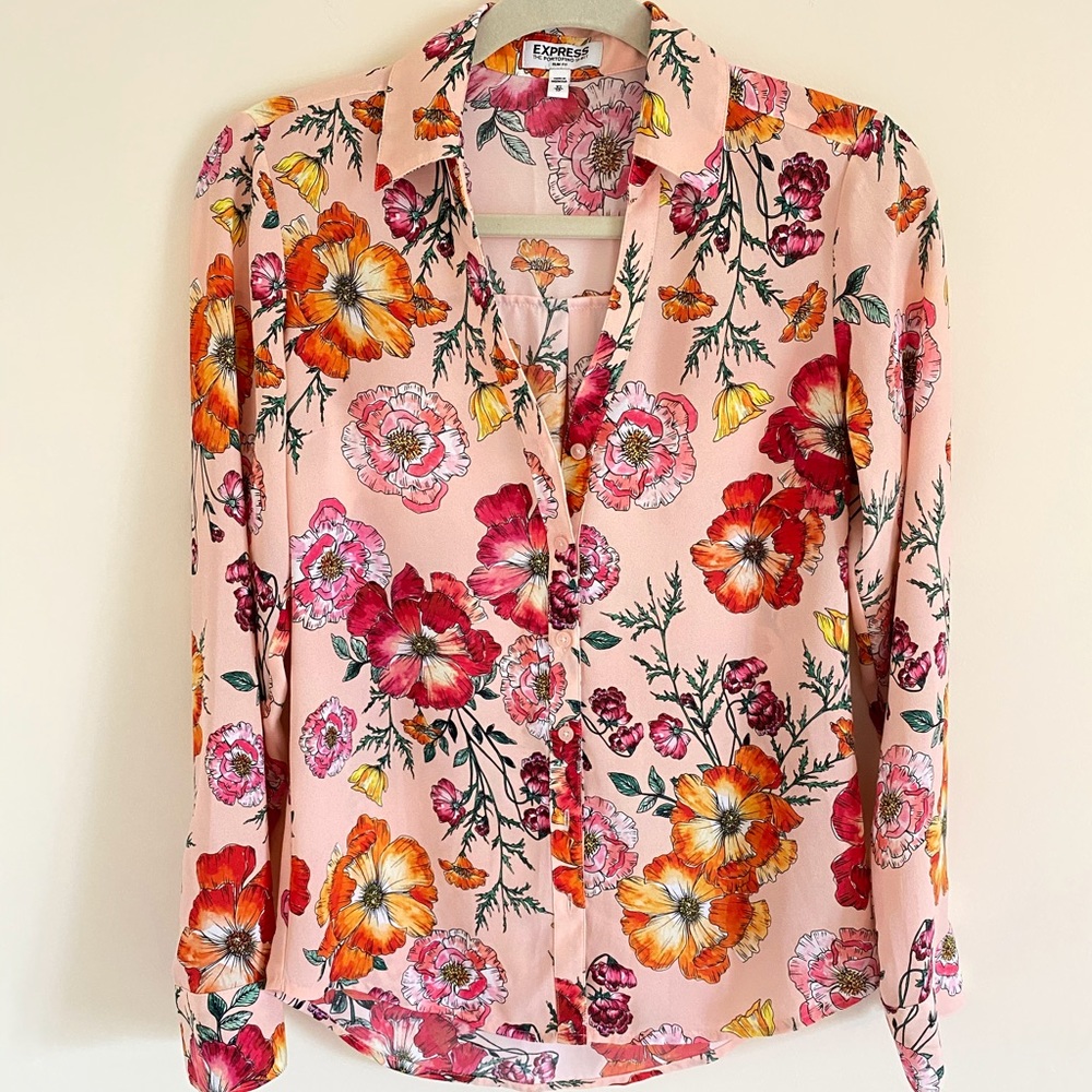 Express Floral Blouse XS